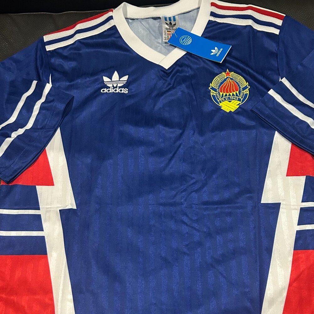 Adidas RETRO YUGOSLAVIA National Team Mens JERSEY Sz M,L,XL,2X New w tags